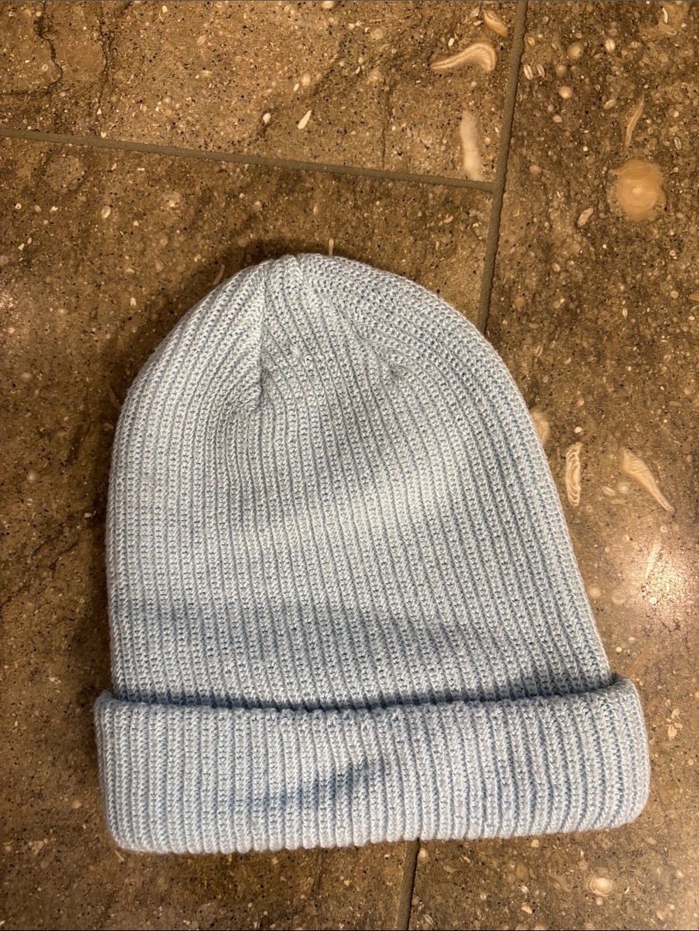Smartwool Patch Beanie Pale Blue Ribbed Cuff - Picture 2 of 7